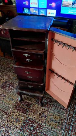 Antique ANN JEWELRY ARMOIRE