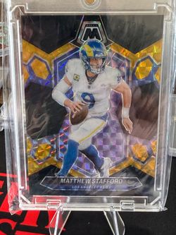 2024 Panini Mosaic Matthew Stafford #127 Choice Black & Gold 1 /8