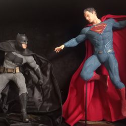 DC Collectibles From Batman Vs Superman Statues Display Not Included But I Have The Original Boxes