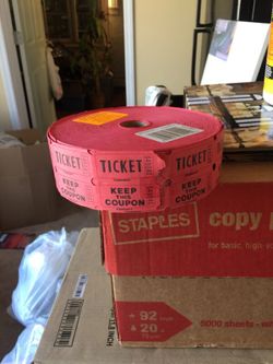 Raffle tickets