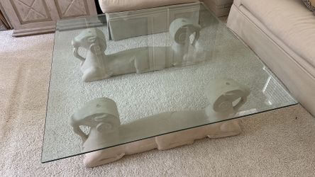 Sculptural glass Coffee Table 