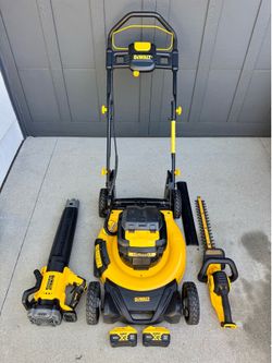 Dewalt Lawn Mower / Leaf Blower / Hedge Trimmer / 10ah Batteries
