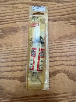 Vintage HEDDON "Big Bud" Budweiser Advertising Promo Beer Can Fishing Lure