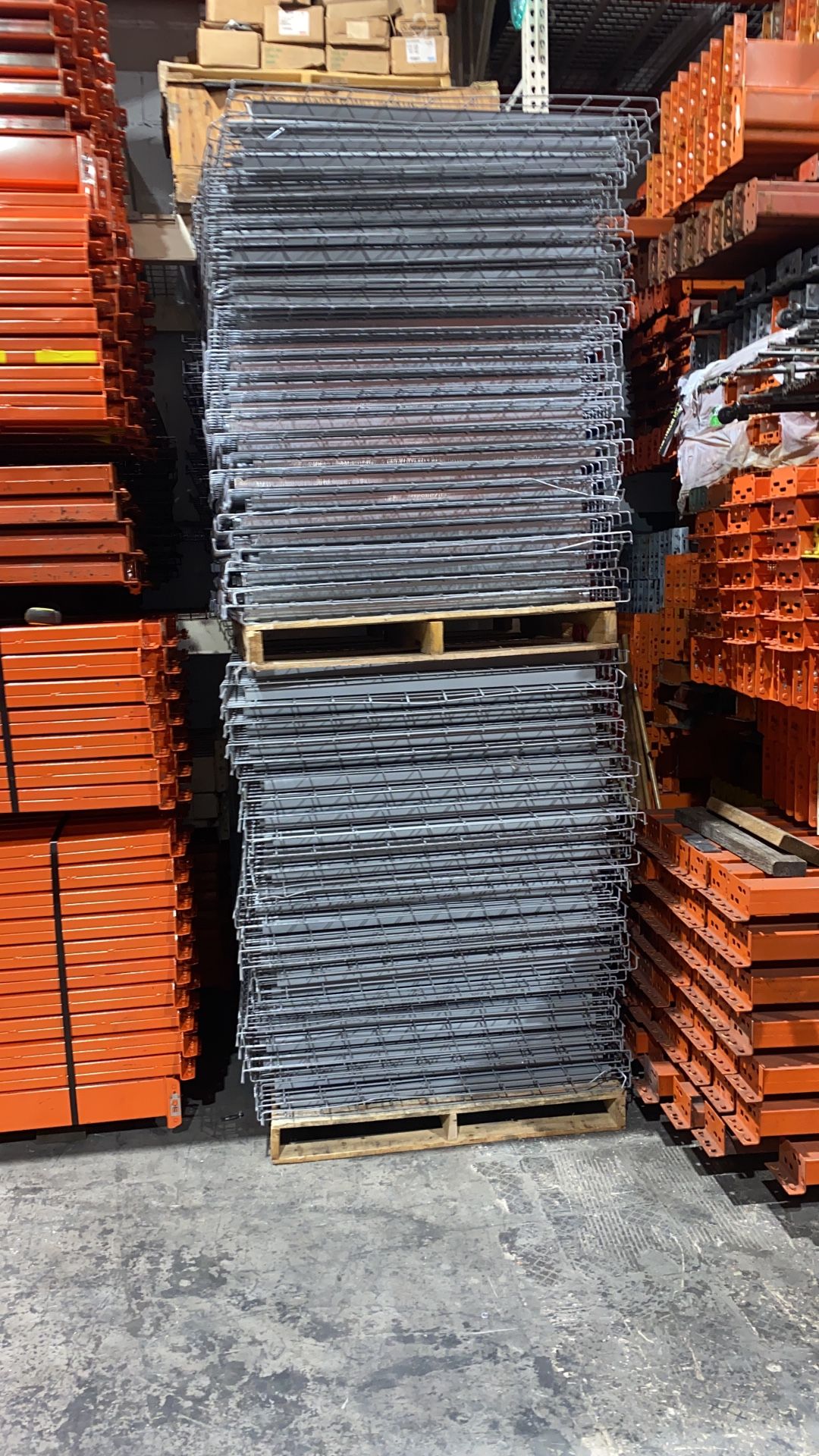 New & Used 42 X 46in Heavy Duty Pallet Rack Wire Decking for Sale in