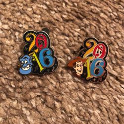 Disney Trading Pin Collectible 2016 Pins, Woody And Genie