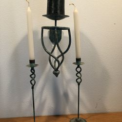 3pcs Iron Candle Holders Set