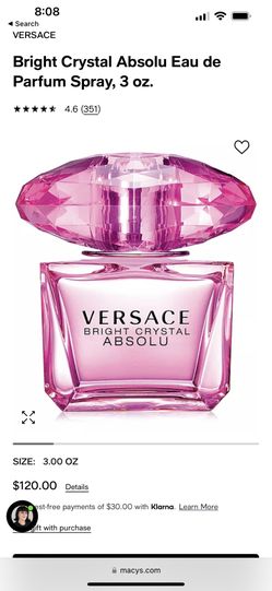 Versace Bright Crystal Absolute Brand New In Box
