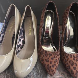 Women Heels size 8 2 Pairs