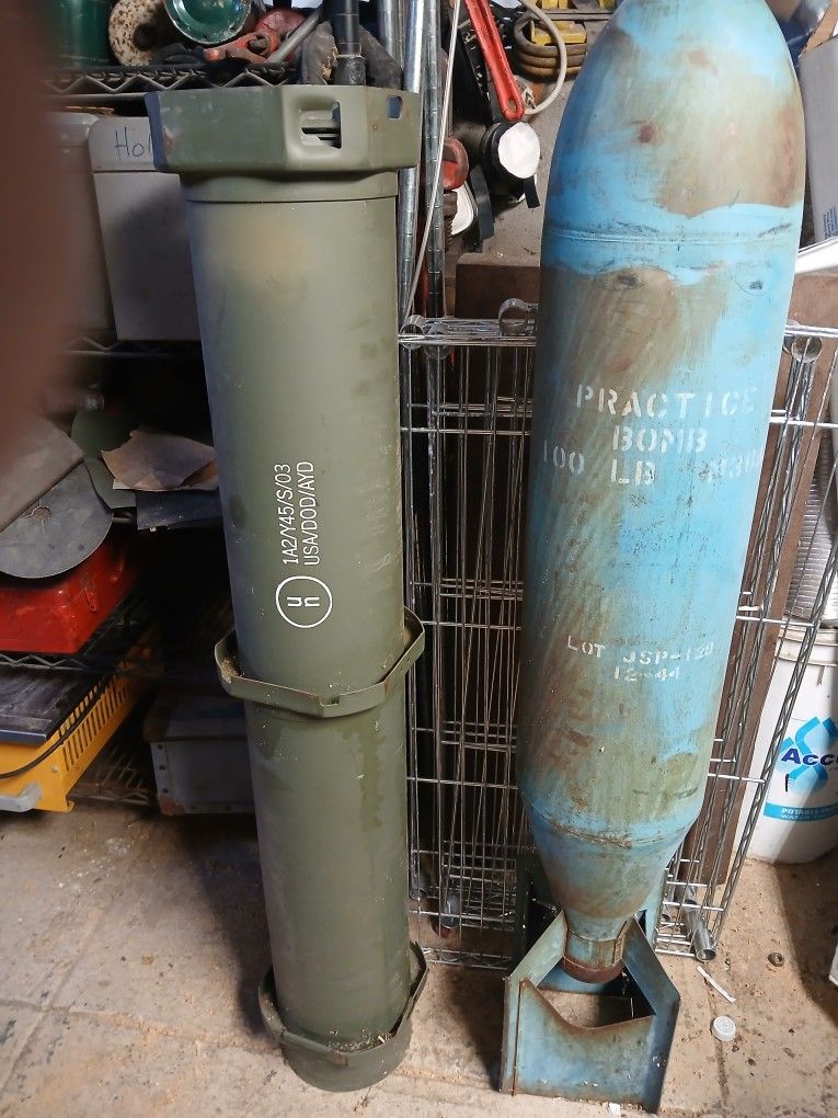 Practice bomb and mortar tube