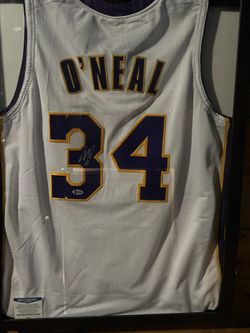 Shaquille, O'NEAL Signed Jersey Lakers With COA