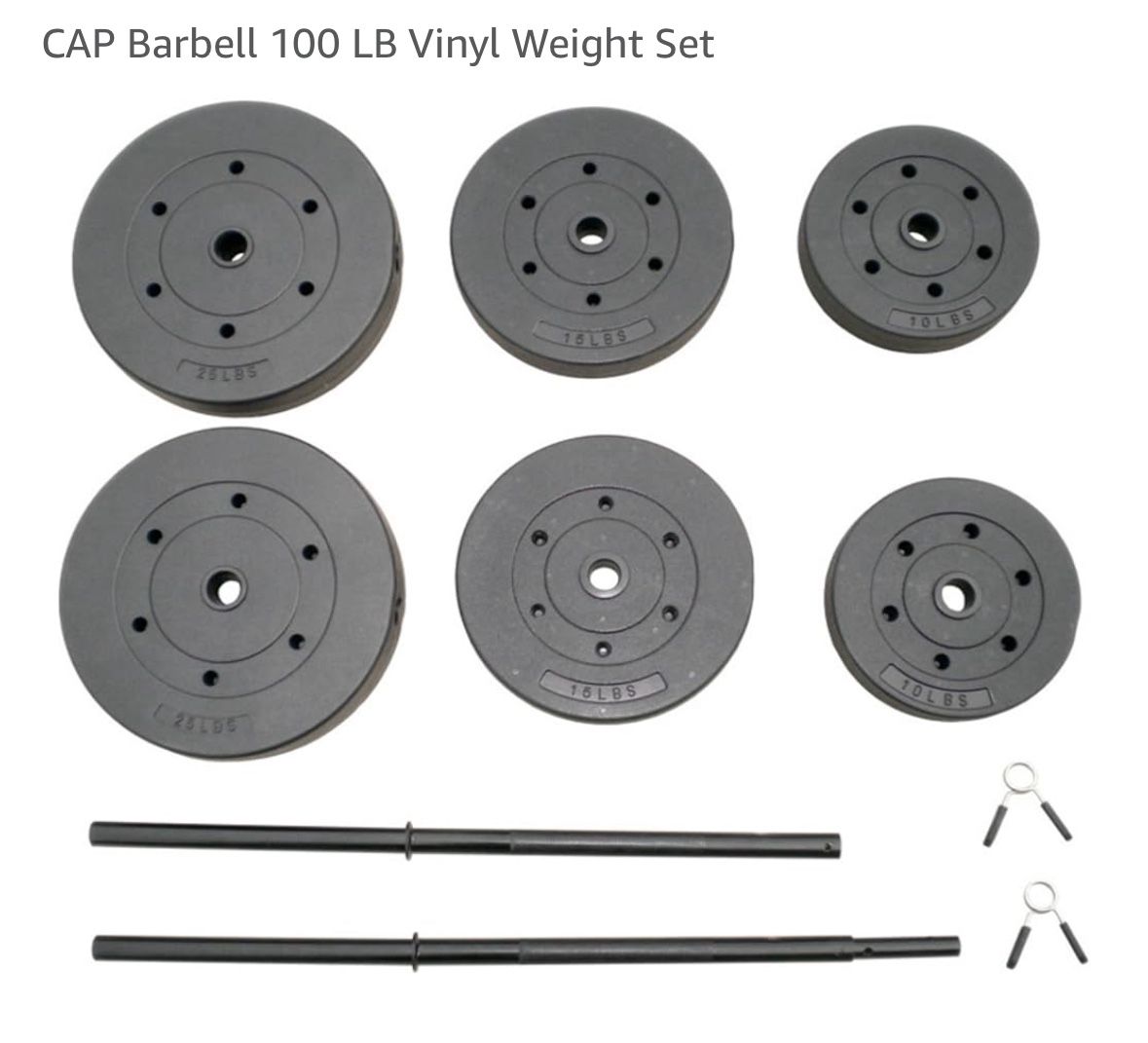 $5- 100 lb Cement Weights (barbell not included)