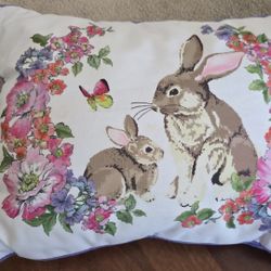 EASTER TAPESTRY PILLOW NEW