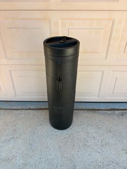 Poster, Art, Document Tube with Strap, Waterproof Plastic Container, Telescoping Cylindrical Storage Case, Portable Paper Holder for Draft Sketch Blue