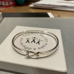 Breast Cancer Bracelet New Silver Plated See Picās