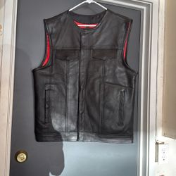 Dream Apparel Black Leather Vest