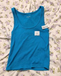 NWT Old Navy Turquoise Ribbed Crop Tank