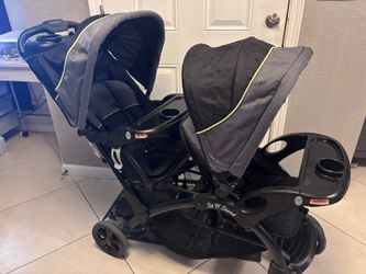 Baby trend sit to stand double stroller