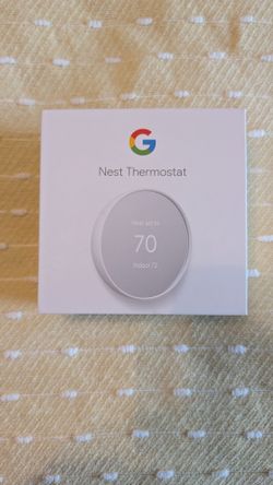 Google Nest Thermostat – Snow – Like New in Box