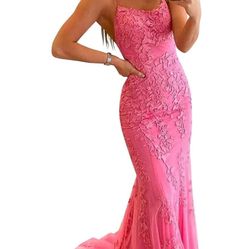 Pink Prom Dress-size 0