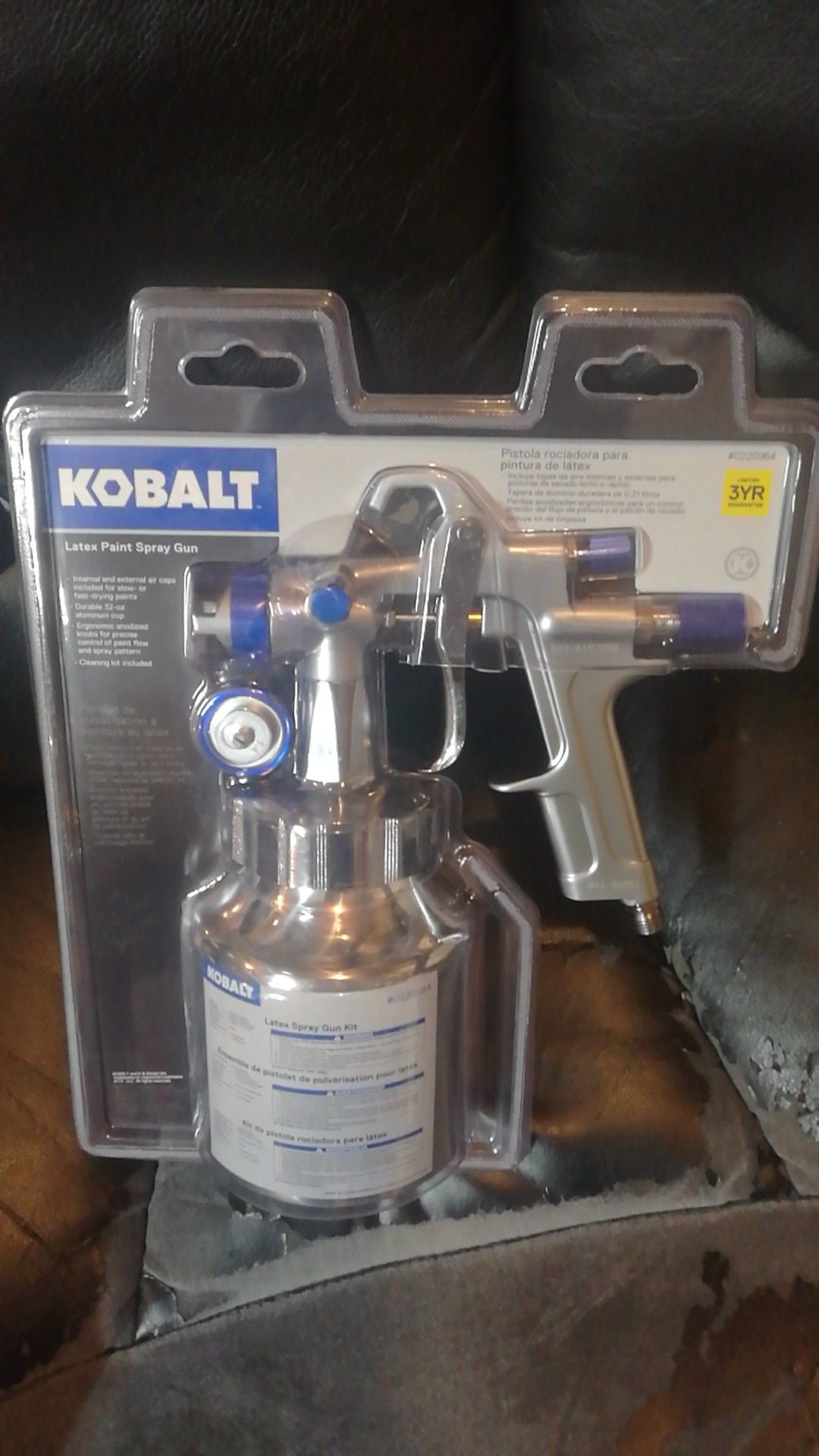 Kobalt latex spray gun brand new air powered