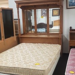 Queen Bed Set Up 