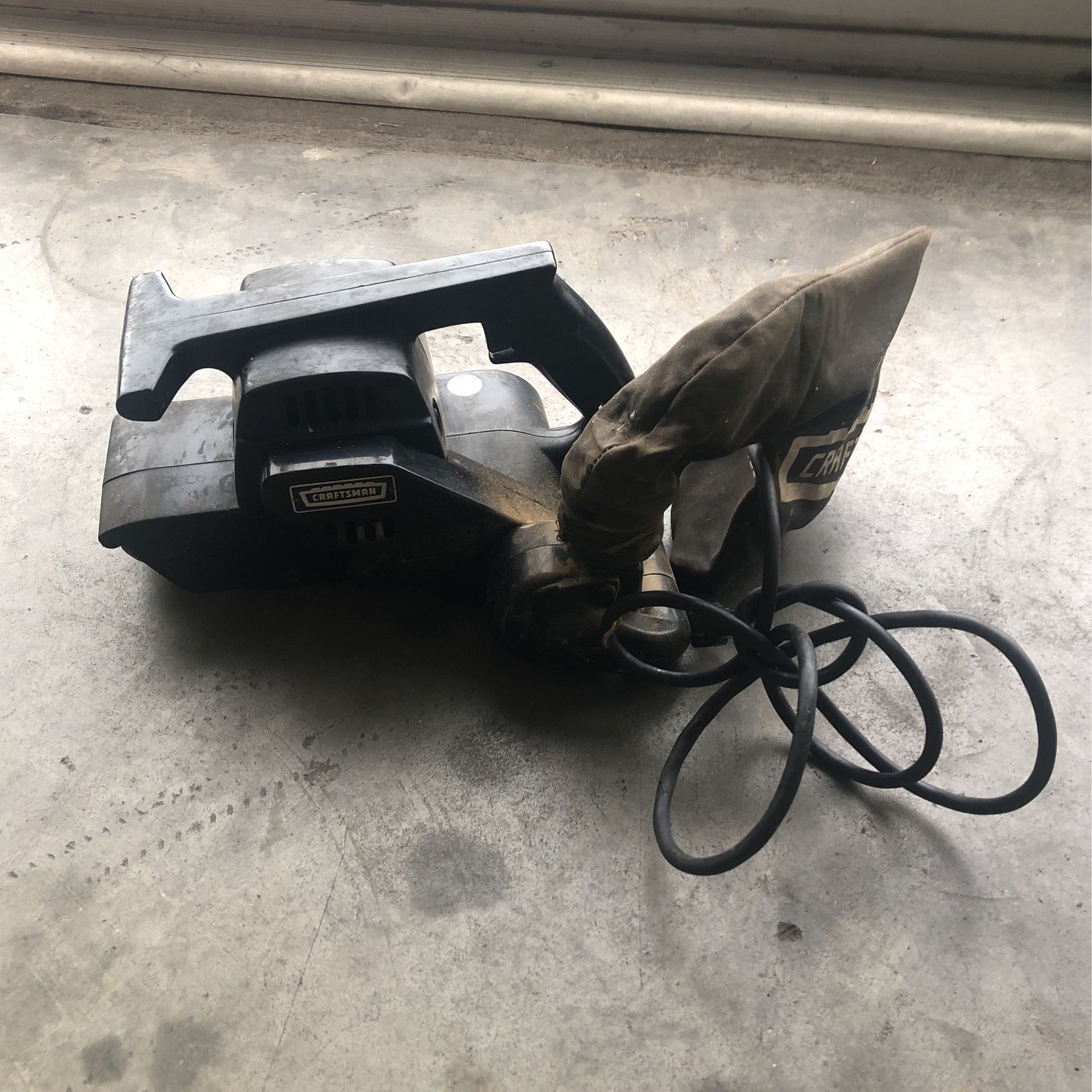 Craftsman Belt Sander With Dust Bag