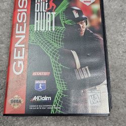 Frank Thomas Big Hurt Baseball Sega Genesis Game CIB