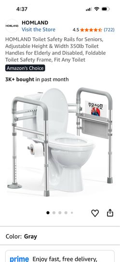 Toilet safety rails