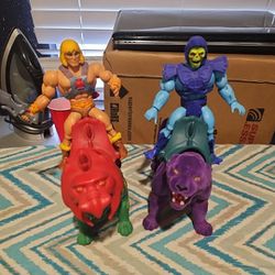 Mattel MotU He-Man With Battle Cat & Skeletor And Panthor Bundle