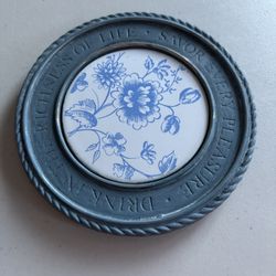 Vintage Pewter Hot Plate Or Candle Holder 