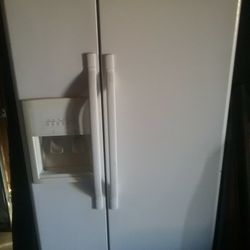 Older Whirlpool Double Door Refrigerator 