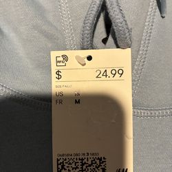 H&M Light/Baby blue Hoodie size M