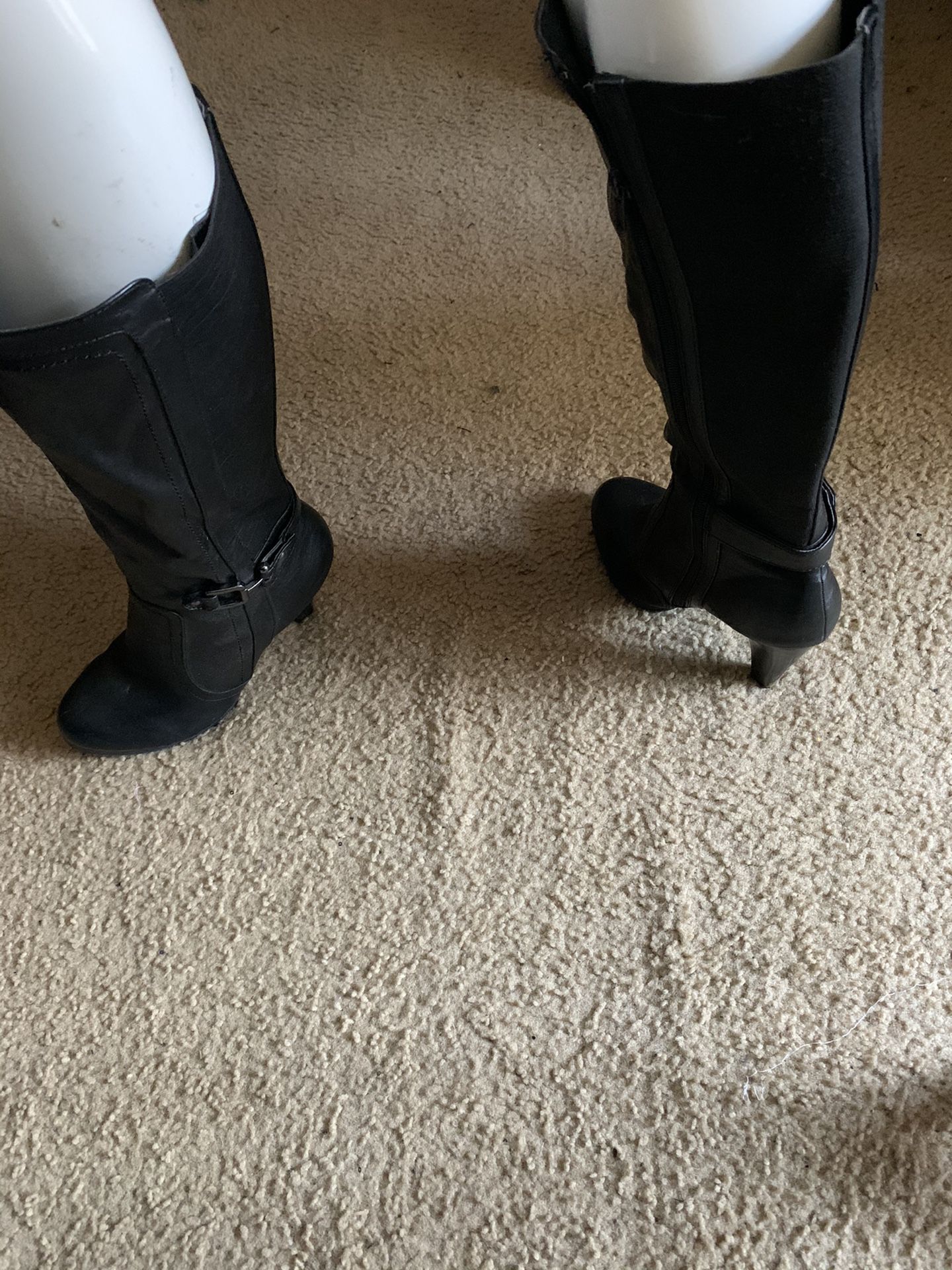 3 pair boots & 1 pair flats Size 9