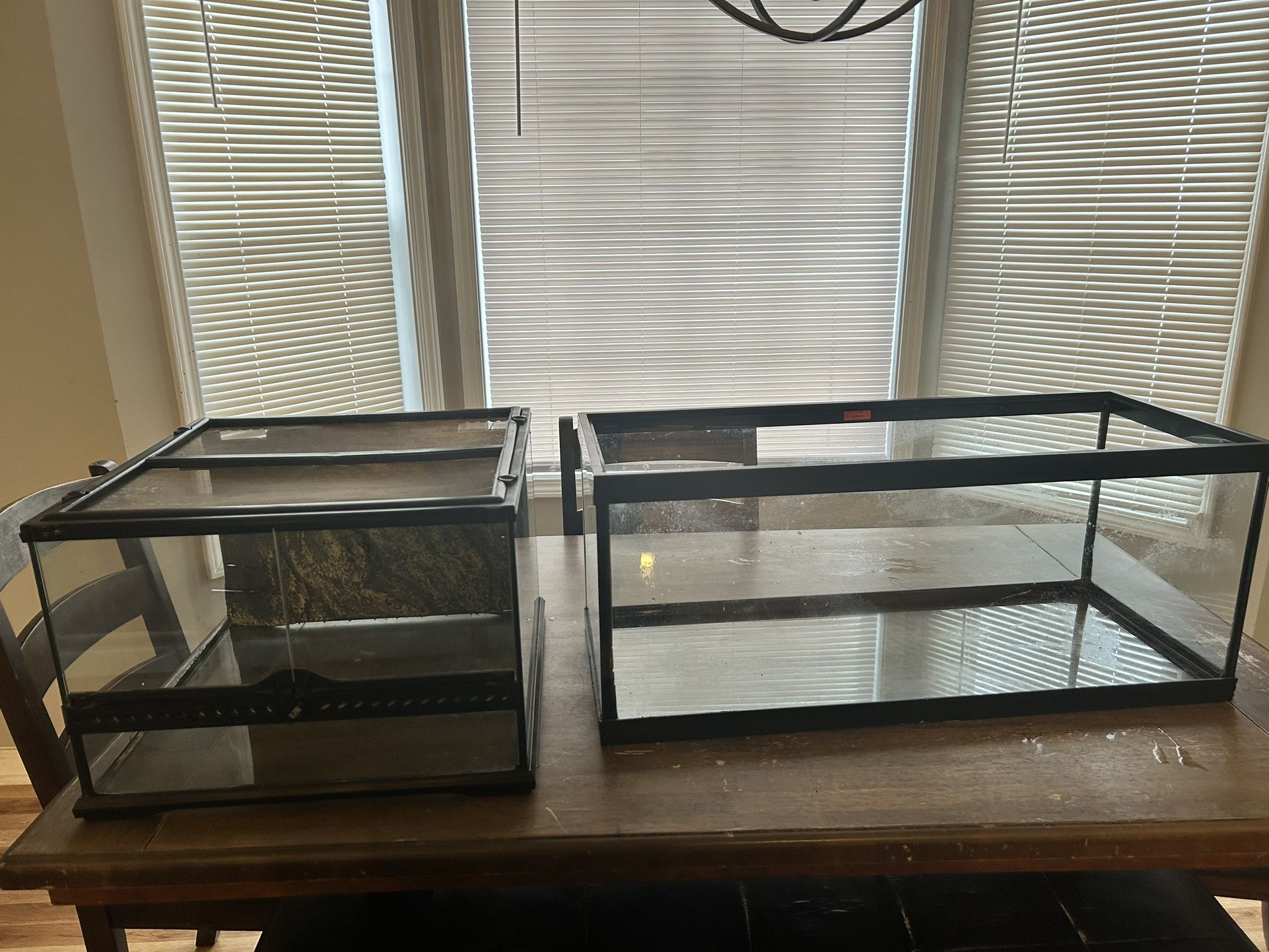 Two 20 Gallon Reptarium Cages