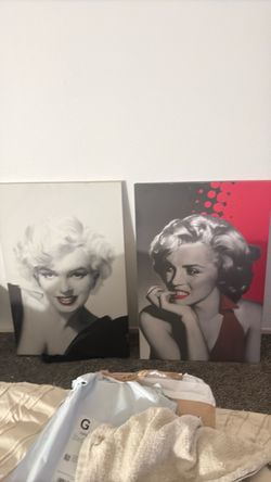Marilyn Monroe Canvas Wall Art Set of 2