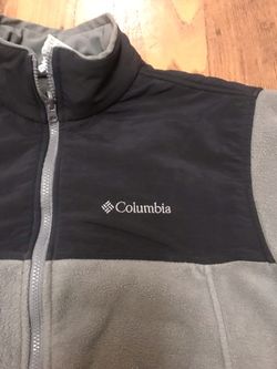 Mens Columbia fleece SZ LARGE TALL GREY BUGABOO