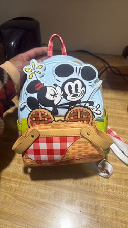 Loungefly Mickey & Minnie Picnic Mini Backpack