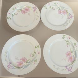 Pink Vista Floral Dinner Plates 