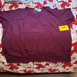 Scrub Top Burgundy