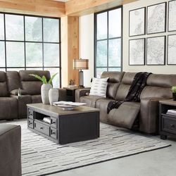 Game Plan Concrete Power Reclining Living Room Set & Sofa Loveseat , Couch , Sectional , Recliner Options 