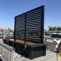 Privacy Wall Planter Box – Cedar/Redwood Garden Frame for AC, Pool Equipment Cover, or Outdoor Décor 