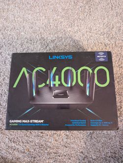 Linksys AC4000 Tri-Band Gaming WiFi 5 Router 