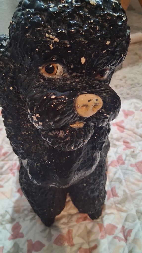 Dog Statue About 10 Inches Tall Very Heavy