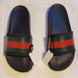 GUCCI SLIDES WEB MEN SIZE 12 $450 OBO *BRAND NEW*
