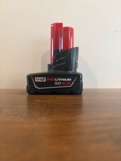 Milwaukee M12 RedLithium XC 4.0 Battery (New)