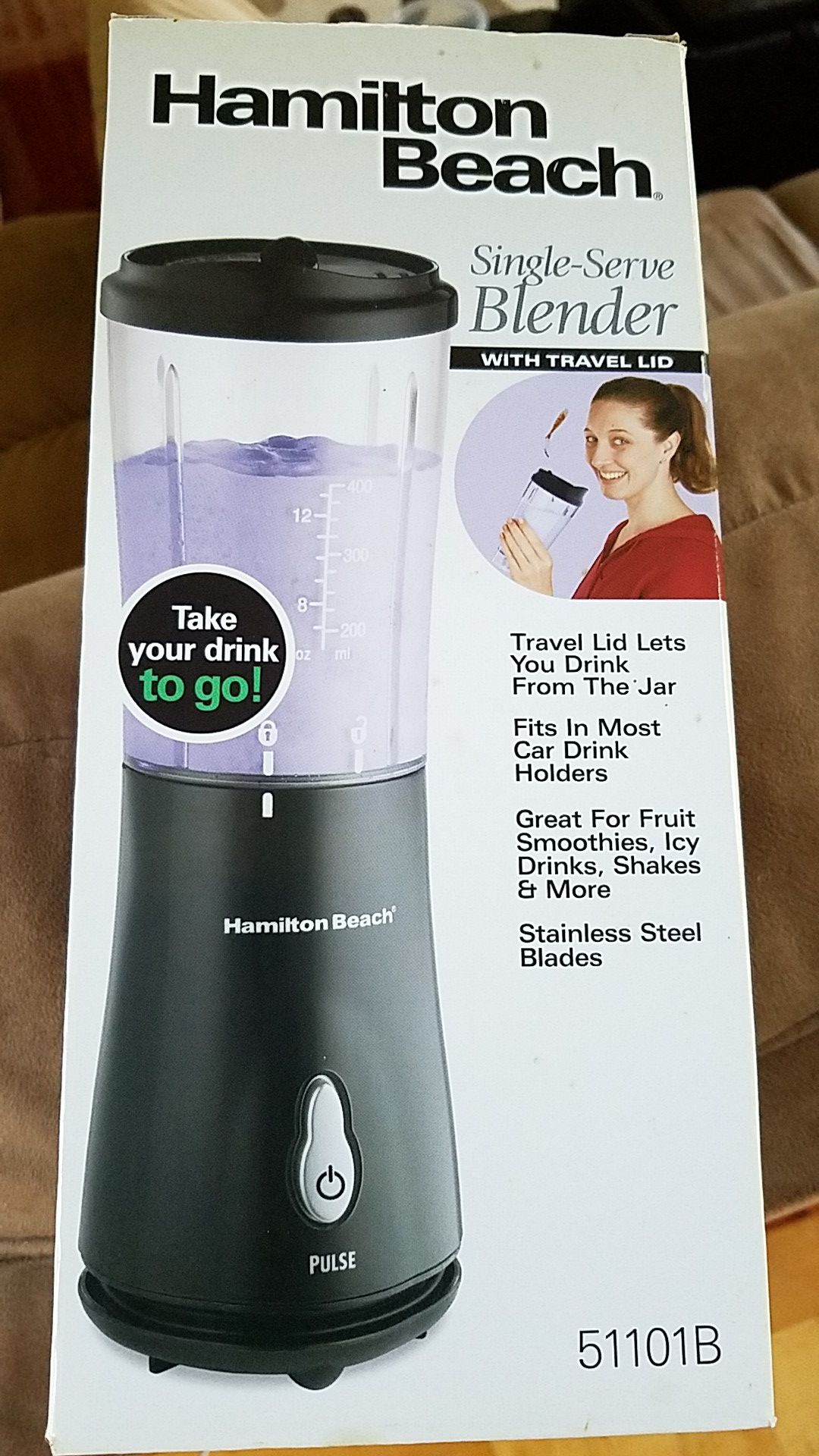 Price Reduced - Brand NEW - Hamilton Beach Single-Serve Blender with Travel Lid GREAT DEAL!!!