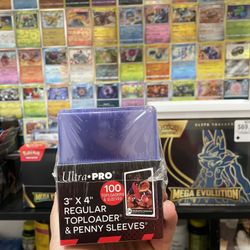 100 Toploaders and Penny Sleeves Ultra Pro