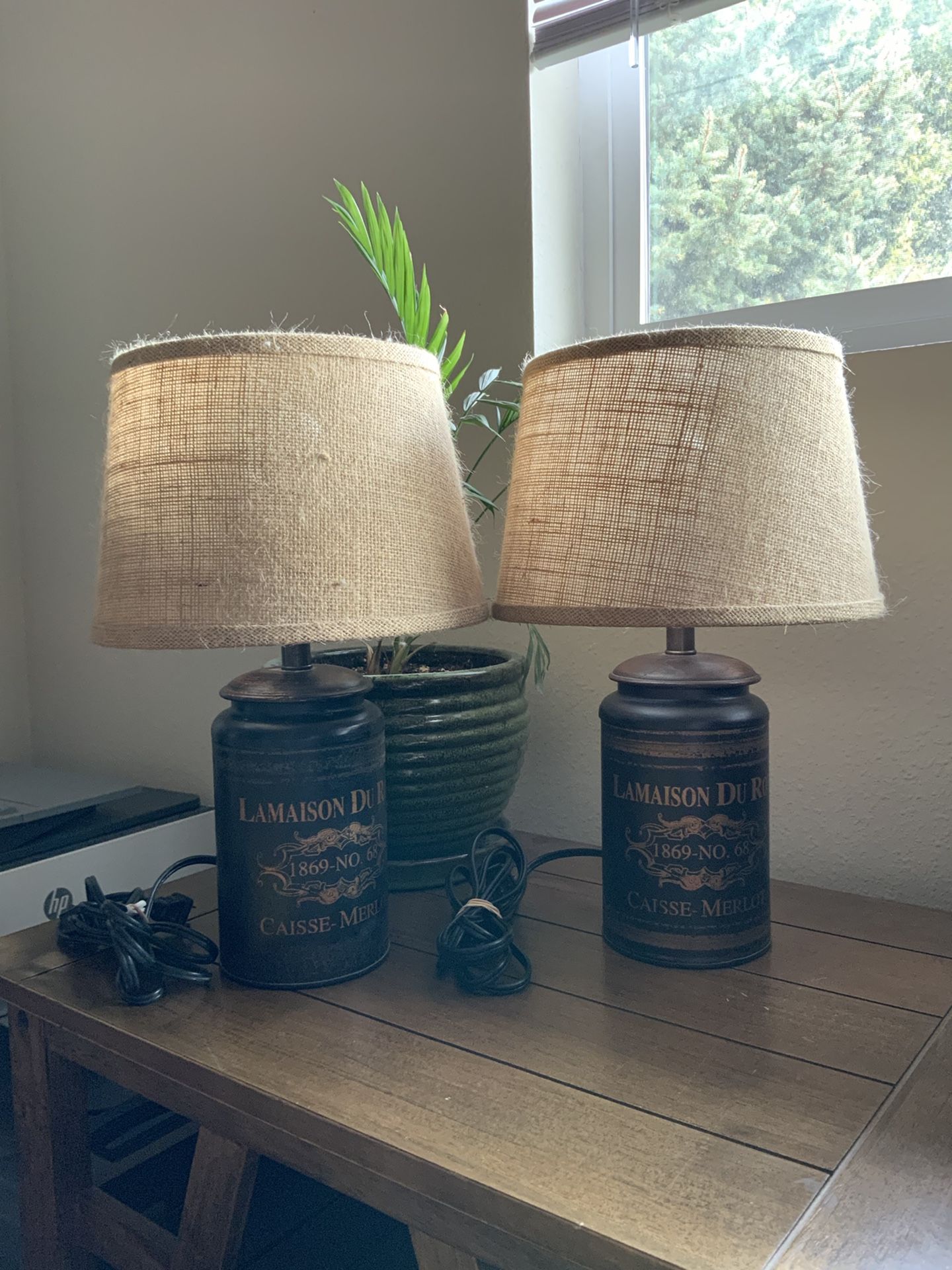 Exotic Vintage Tables Lamps- $30 each Or $50 For Both!!