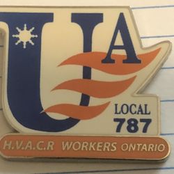 United Association Union Pin From Canada 