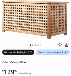 Bunny/cat natural wood litter box